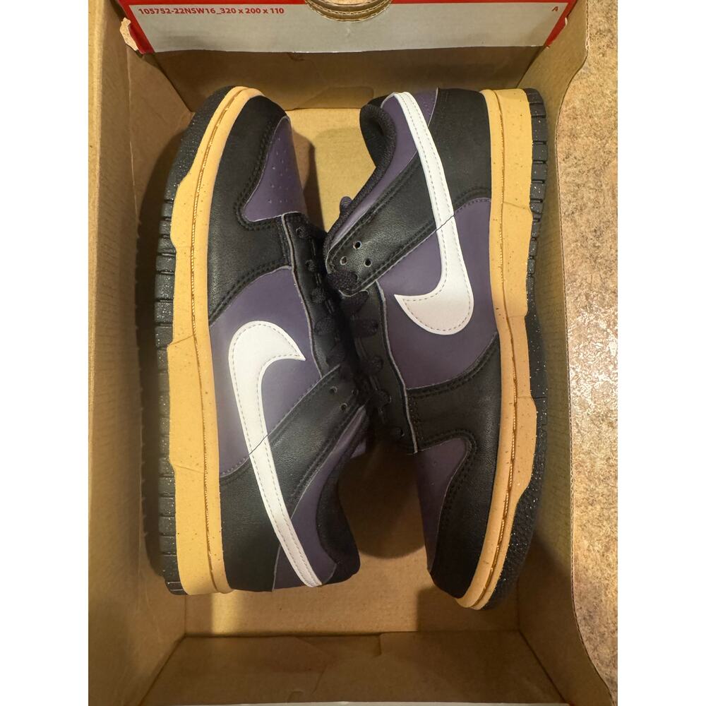 NWT Nike Dunk Low “Dark Raisin” Women’s 7.5 Purple White Black Sesame